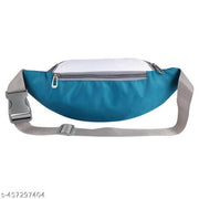 ZnW Stylish Chest Crossbody Fanny Pack |Waist Pouch(W.B-007-SkyBlue-White) Waist bag  (Blue, White)
