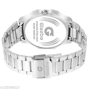 Day & Date Function Watch With Stainless Steel Chain Analog Watch - For Men