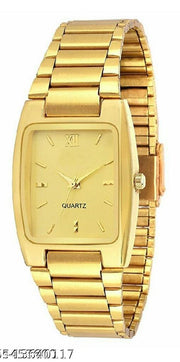 Men Gold Metal Analog Watch