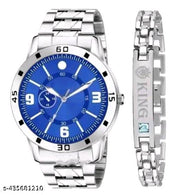 Men'slethre Men style Boys Hand Watch Gents 2024 Luxury Design STEEL BELT New Model Analog Watch - For Men & Boys