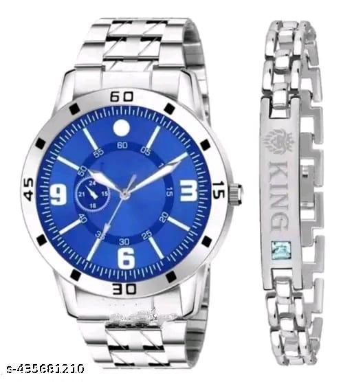 Men'slethre Men style Boys Hand Watch Gents 2024 Luxury Design STEEL BELT New Model Analog Watch - For Men & Boys