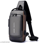 Bag Multi Compartment Travel Water-Resistant Bag Shoulder Chest Bag with USB Coded Lock Outdoor Sports Phone Waist Bag Sling Bag for Men Women(PACK OF 1)(MULTICOLOR)