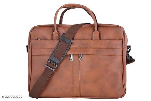 swastik voguish stylish lether mens red messanger  bag