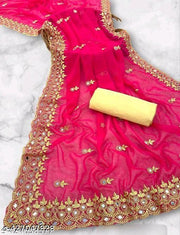 CUTWORK MIRROR SAREE