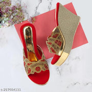 Albela Women's Trendy Partywear & Bridal Wedge Heel Sandal