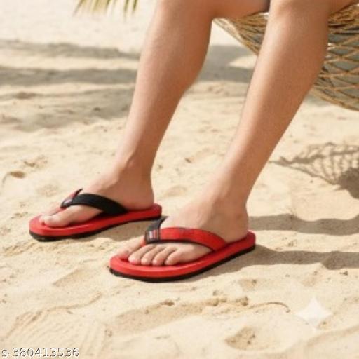 Sparx Slipper SFG-204 Red Black For Men