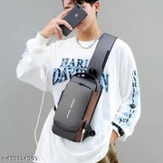nti-Theft Sling Bags for Men Women Crossbody Waterproof Chest Shoulder Bag Daypack Hiking Travel with USB Port Outdoor Travelling Walking, Gym, Sport, Hiking, Cycling And Daily Use  Search this page