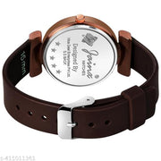 Jainx JW8576 Brown Silicone Band Analog Wrist Watch For Women
