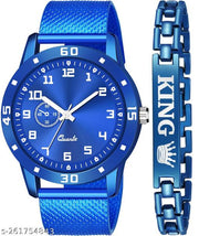Blue  Watch King Bracelet for Men Analog Watch - For Men