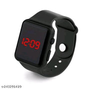 rosegold  METAL BELT ANALOG WATCH AND SMART SQUARE DIGITAL LED WATCH COMBO FOR BOYS AND MEN