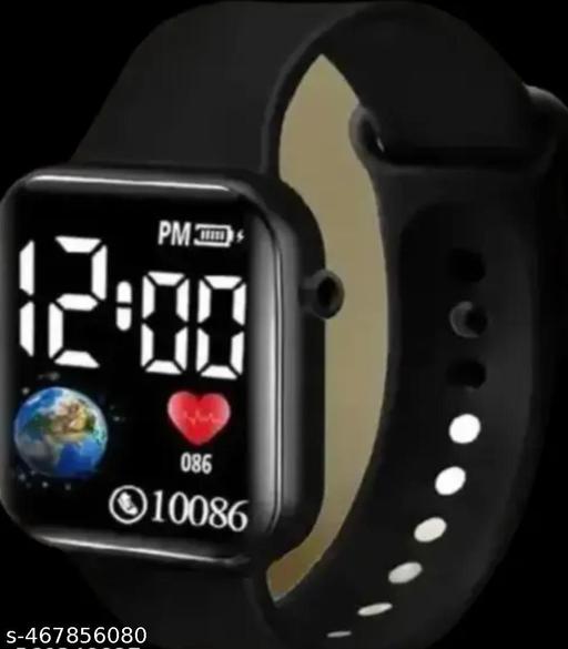 Black LED Digital watch For Boys & Girls