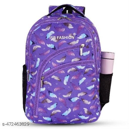 ISB Printed Backpack for school collage office Traveling Outdoor  Waterproof Polyester Material High Quality Bag Men Women Boys and Girls