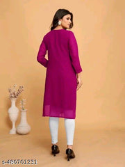 woman chikan kurti kurti