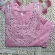 Women Embroidery Straight Fancy Kurti