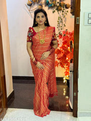 BRASSO FOIL SAREE WITH FANCY BLOUSE