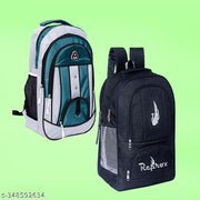 Combo set of 2 35 L Large Laptop Backpack With 3 Compartments Polyester Trendy Waterproof Travel Backpack