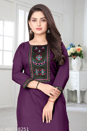 DESIGENER KURTI NEW COLLECTION COTTON BLEND STYLISH NEW TRENDY…