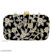 "Sky Wing Embroidered Minimalist Elegance Clutch: Sleek, Compact, and Fashion-Forward Design"