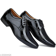 DESTA Men's Black Premium Quality Patent Lace up Formal Shoe