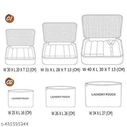 (Colour May Vary)Fabric 6 Set Travel Storage Bags Multi-Functional Storage Bag,Travel Packing Pouches,Luggage Organizer Pouch Travel Organizers Packing Cubes Laundry Bag Luggage