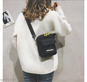 Canvas Crossbody Sling bag for Casual Party Bag Purse with Adjustable Shoulder Strap and Printed Design for Girls