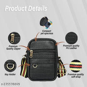 H-Hemes Leatherette Sling Bag, Chest Slinger bag, Crossbody Bag, Side Bag Bag Waterproof Sling Bag