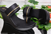 Fancy Wedding Embroidery Wedges Heel Sandal For Women & Girls