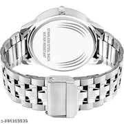 Day & Date Function Watch With Blue Dial & Alloy Chain Analog Watch - For Men