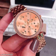 Medboo Analog Star Rose Gold Women Wrist Watch