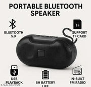 H&T Wireless Portable Bluetooth Speaker -Portable Speaker with Powerful Bass & Strap(Assorted Color)