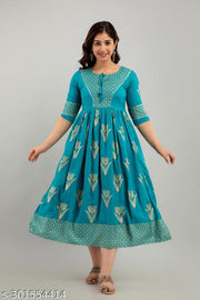 Women Rayon Floral Printed Amaira Anarkali Kurtis