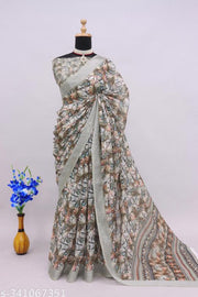 COTTON LILAN SILK SAREE