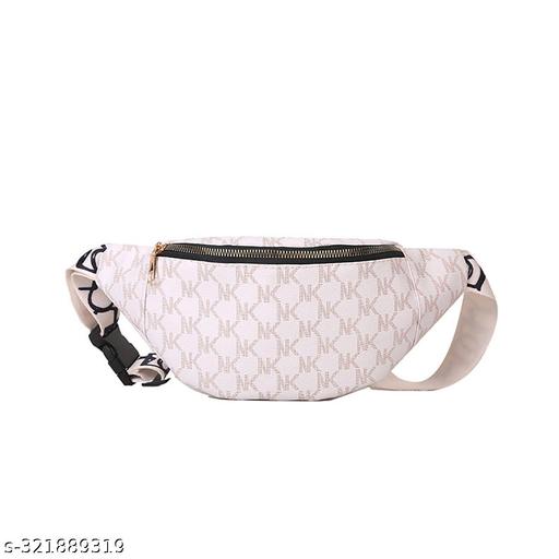 SYGA Pu Small Bag Foreign Style Fashion Shoulder Messenger Bag Light and Simple Ladies Chest Bag(White)