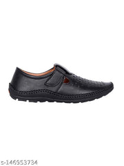 MRJ1683 Men's Black Synthetic Leater Outdoor Casual Sandal