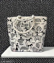 Vintage Charm Canvas Bag with Studded Handle & Inner Pocket – A Stylish Statement