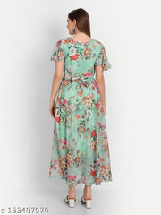 FLORAL PRINTED GOWN