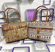 WOMEN'S PRINTED CANVAS SHOULDER HANDBAD FOR WOMEN