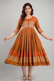 Women Rayon Printed Mayra Trendy Anarkali Kurtis