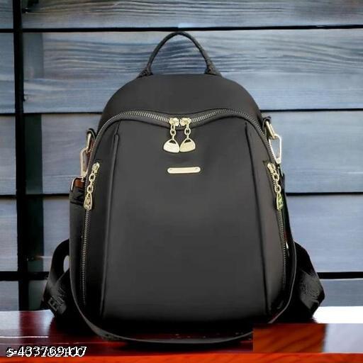 Women's Classic Black Backpack - Mini Backpack Purse for College, Office, and Travel | Cute Small Shoulder Bag for Girls and Women | Women's Classic Black Backpack | Cute Small Backpack for Girls | College Office Backpack