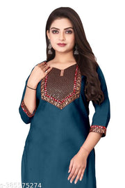 stylelist kurti with embraidered work