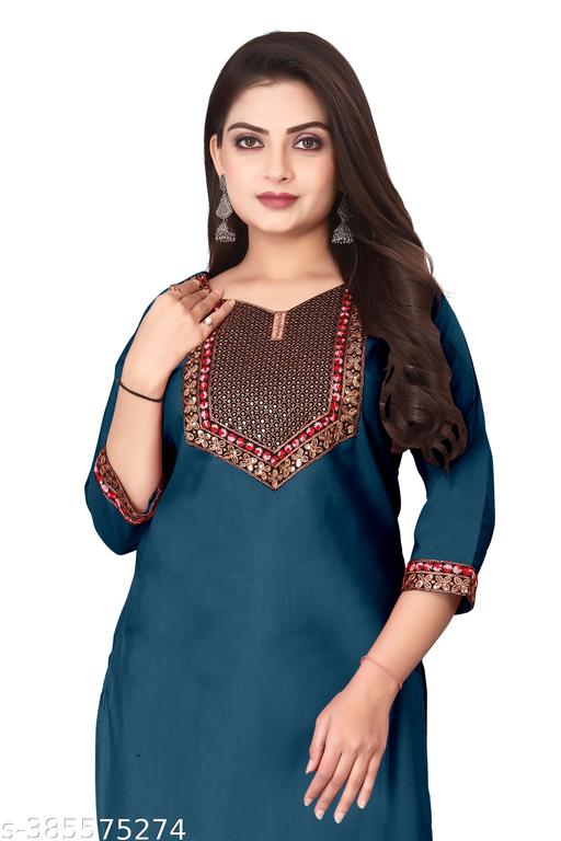 stylelist kurti with embraidered work