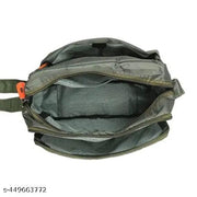 Crossbody Polyster Messenger Sling Bags For Men's & Women's || Office College & Travel Using One Side Sling Bags (Green)