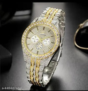 Luxury diamond Round Tuton Crystal Quartz Watch Hip Hop Chronograph Waterproof Man Clock Hot Sale