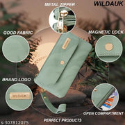 WILDAUK  Casual, Formal, Party Light Green Clutch