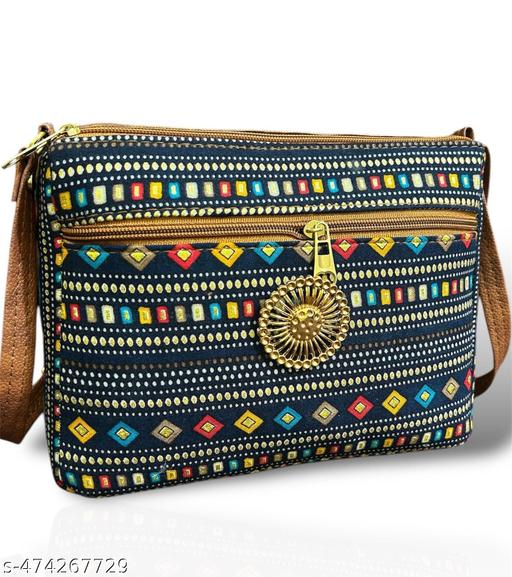 Ikkat Sling Bags