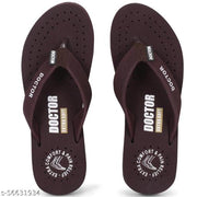 DOCTOR EXTRA SOFT 3-D-16-FeeLGooD-Brown Women's Orthopaedic Diabetic Comfort Daily Use Slippers & Flipflops