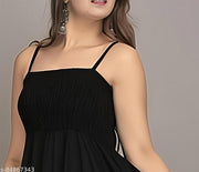 Kair Elastic Maxi Anarkali dress