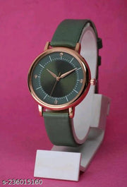 DHARA TIME  Branded Best Quality Ethnic Embossed Designer Shine Round Dial with Slim Fit Alluring Leather Belt Women Analog Watches for Girls