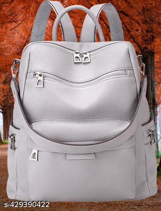 MomsyStore Leatherette Backpacks For Women And Girls