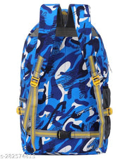 Military Print Backpack Hiking Bag Trekking Bag for Men Women Rucksack - 55 L  (Blue)